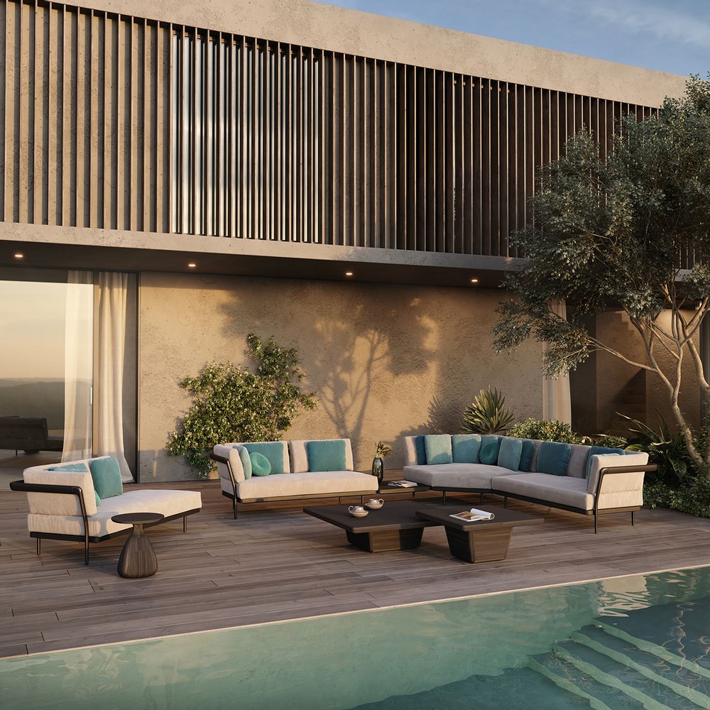 Lawn tables - Outdoor coffee table Cobi 79x79x30 - MANUTTI