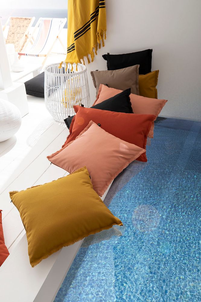 Accessoires de déco extérieure - Housse de coussin BIMINI - HAOMY / HARMONY TEXTILES