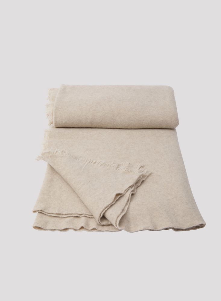 Homewear - Tibetan Un-Dye Baby Cashmere Blanket - MIRROR IN THE SKY