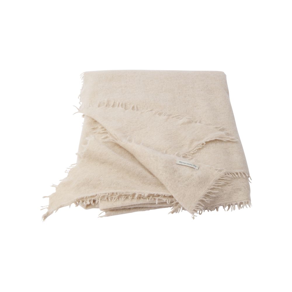 Homewear - Open Knited Melange Throw - MIRROR IN THE SKY