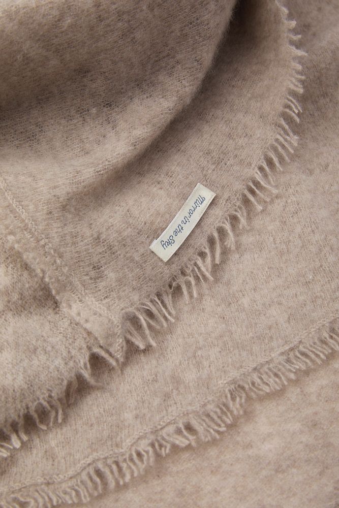 Homewear - Open Knited Melange Throw - MIRROR IN THE SKY
