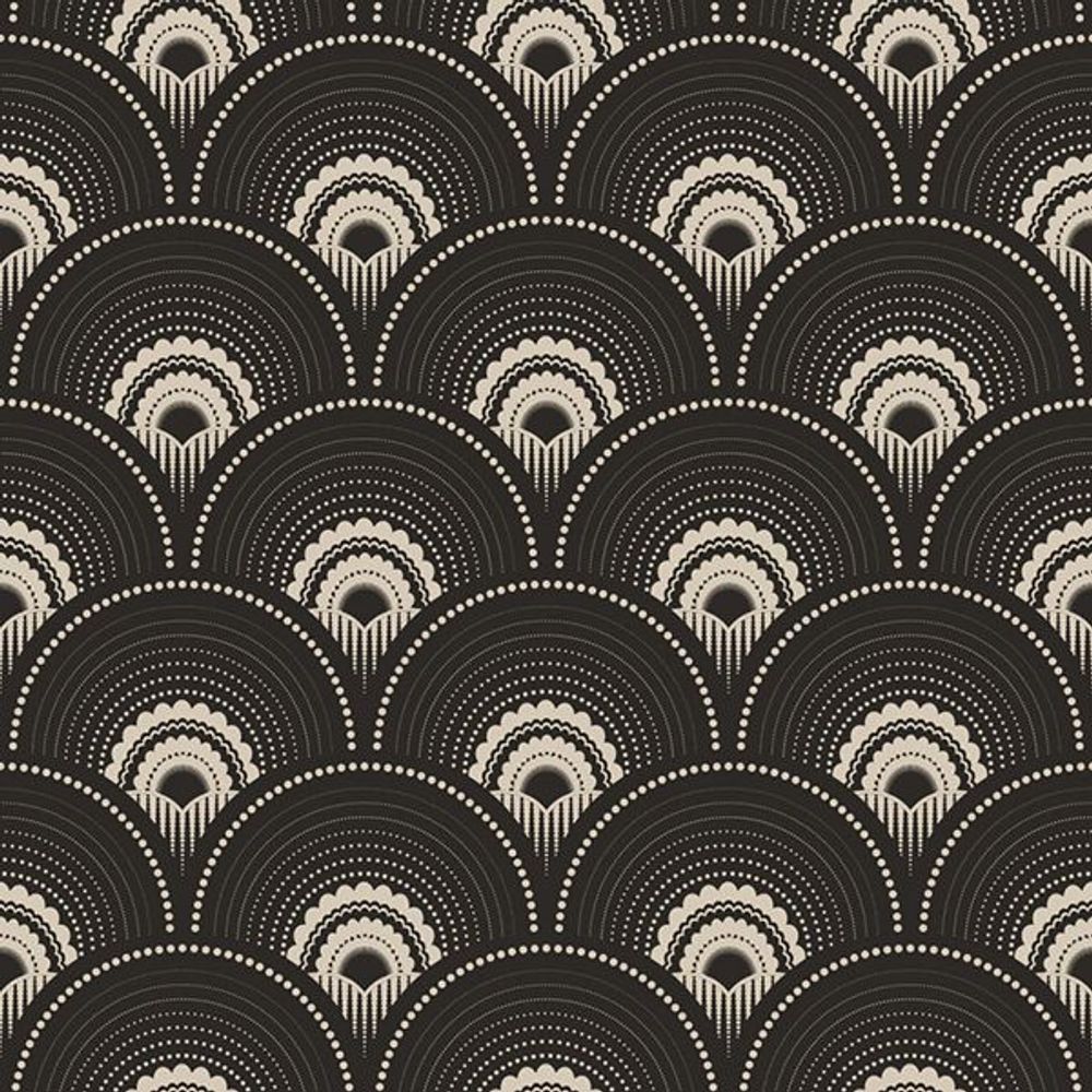 Other wall decoration - Wallpaper Han'i Noir Doré - PAPERMINT