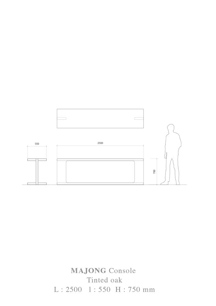 Console table - MAJONG Console - LK LE VAILLANT KATIA