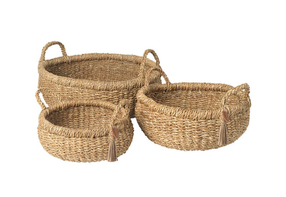 Decorative objects - Handmade basket and boxes in seagrass or water hyacinth - COZY LIVING COPENHAGEN