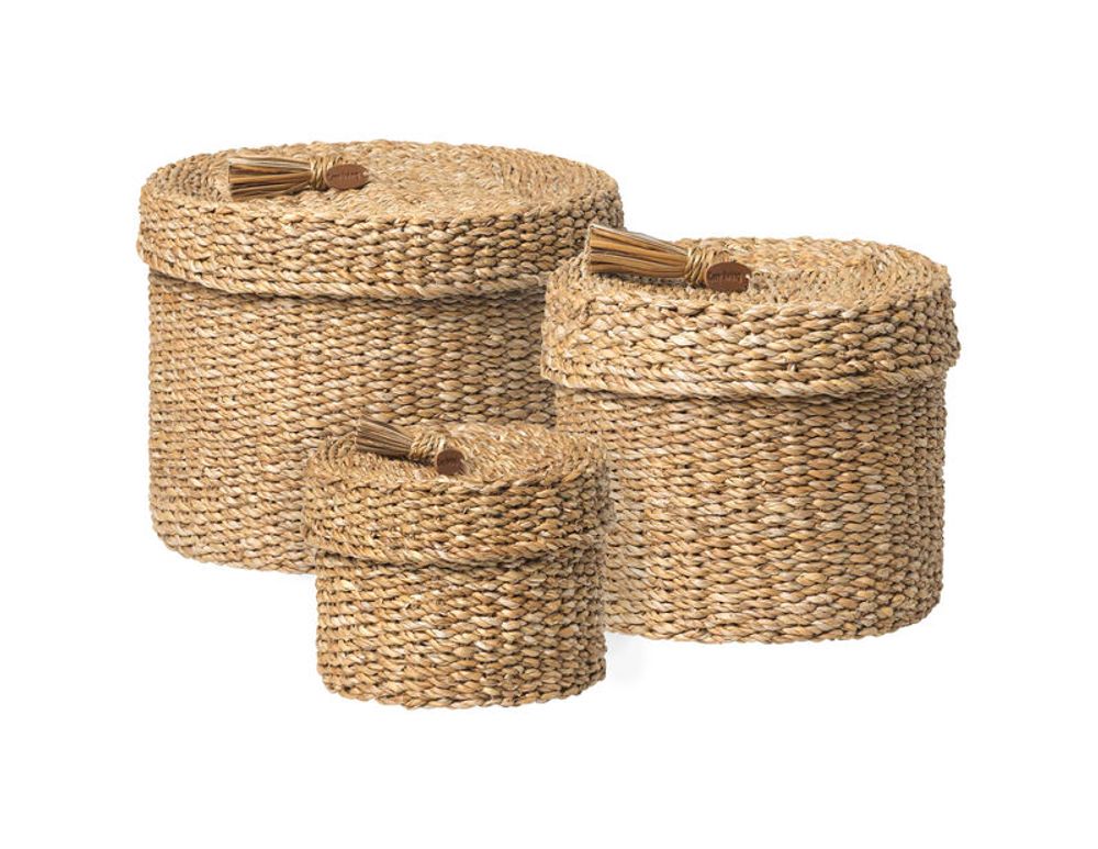 Decorative objects - Handmade basket and boxes in seagrass or water hyacinth - COZY LIVING COPENHAGEN