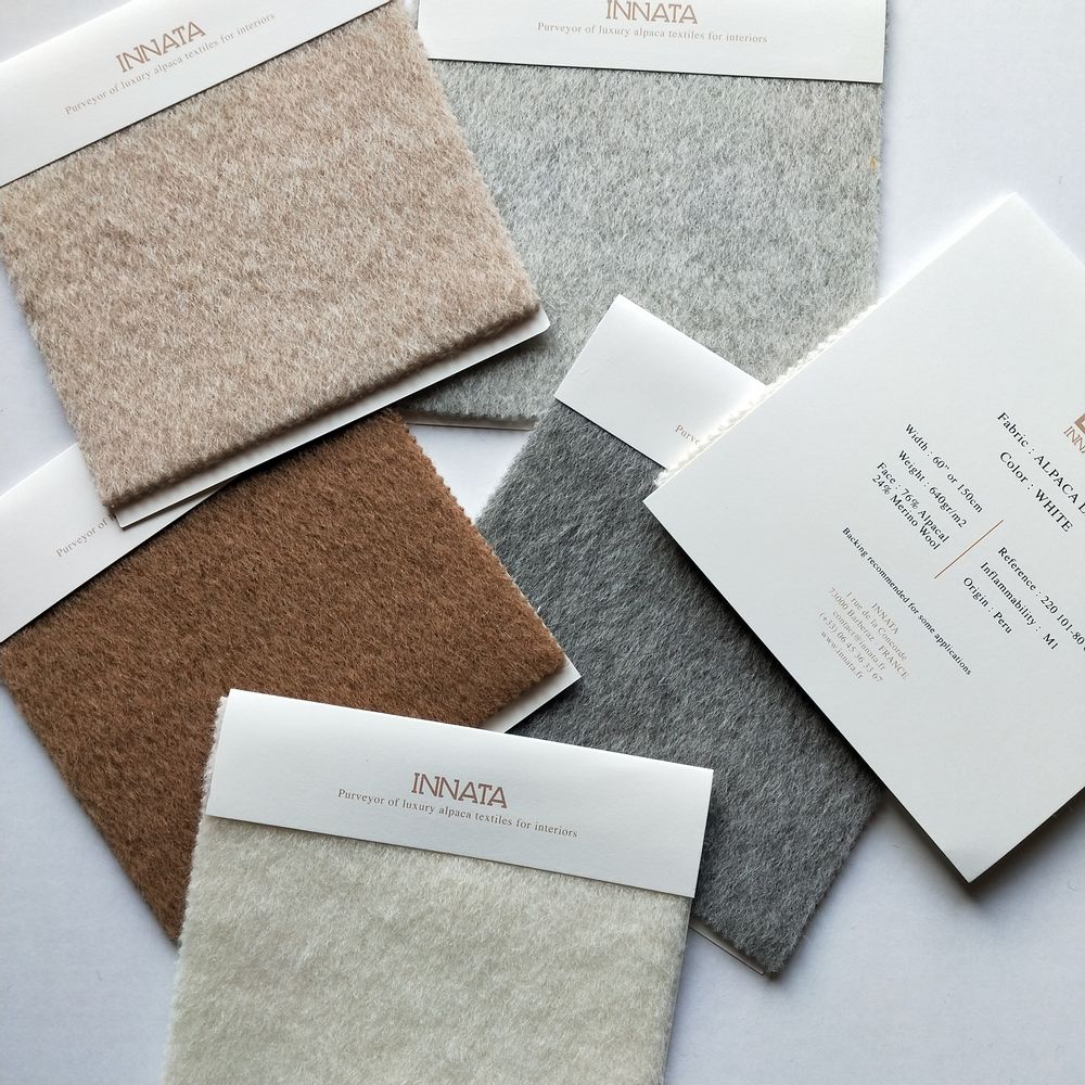 Objets de décoration - Tissu Alana au Mètre en Alpaga et Laine Mérinos - INATA