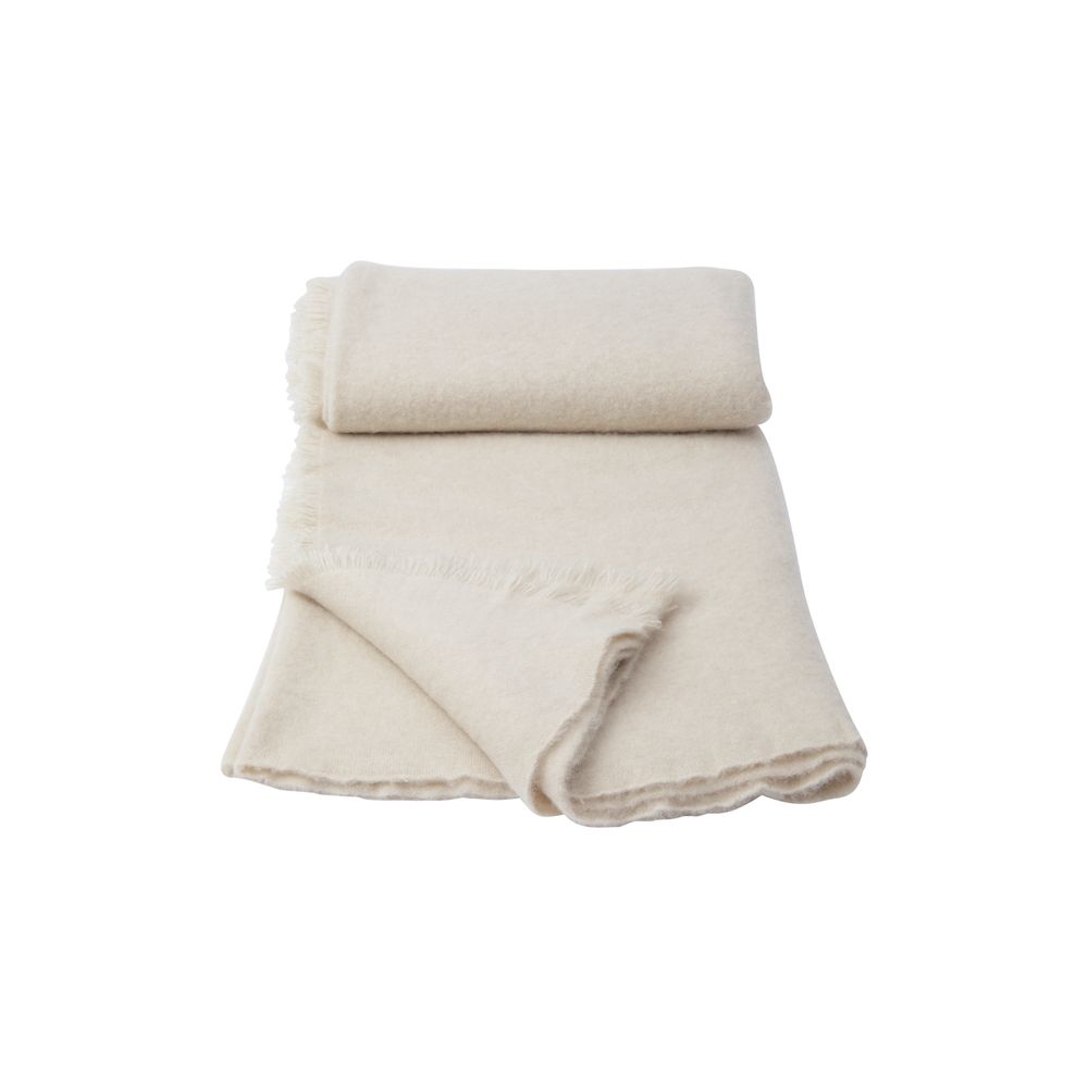 Plaids - Couverture feutrée en cachemire doux gris - MIRROR IN THE SKY CASHMERE