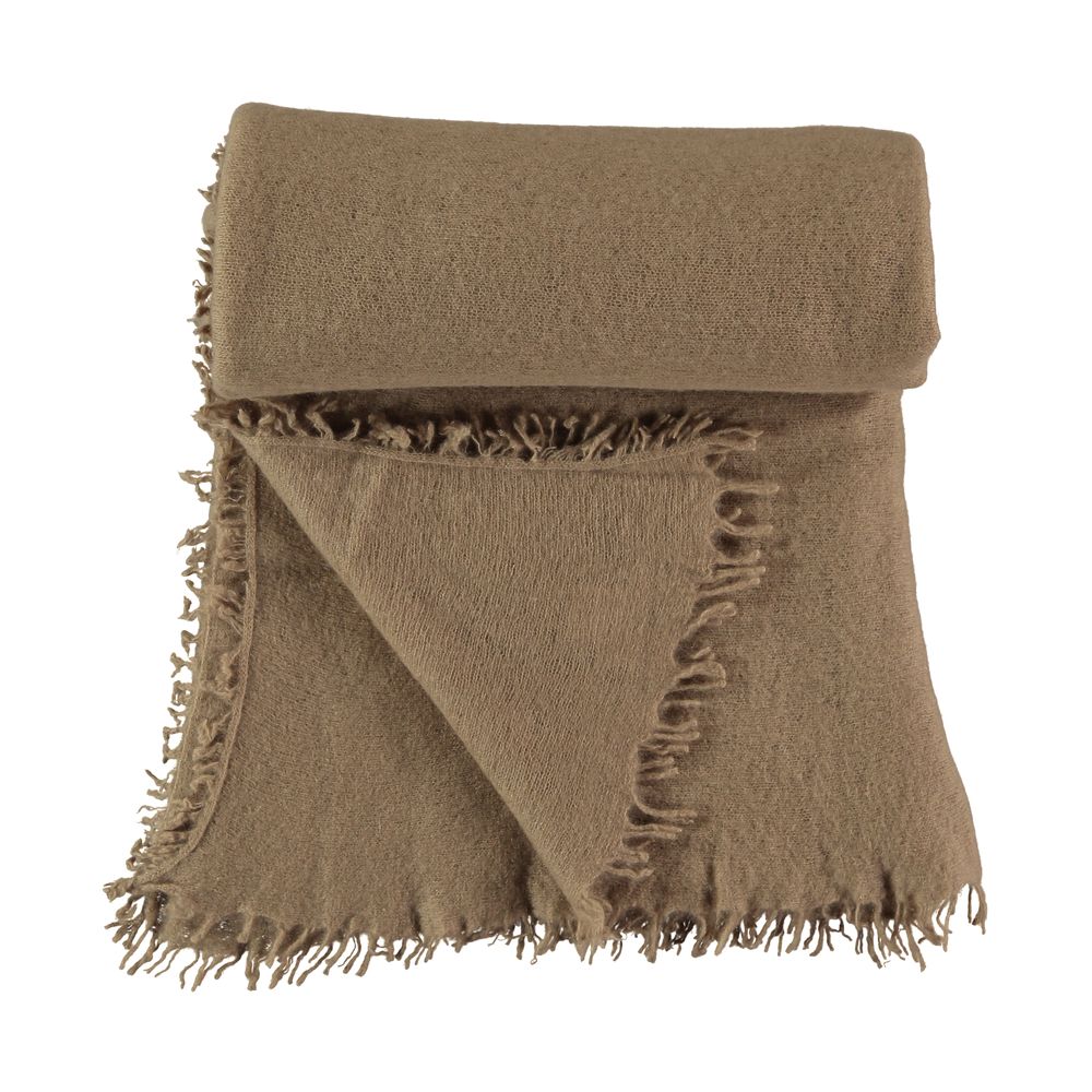 Plaids - Jeté ouvert en tricot uni - MIRROR IN THE SKY CASHMERE