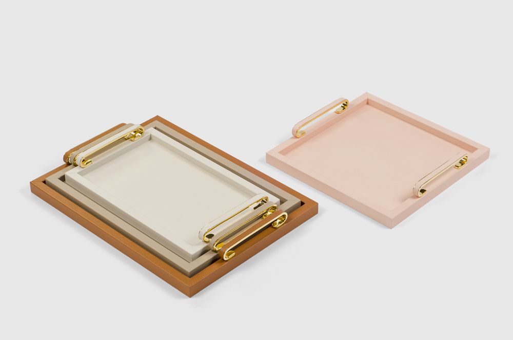 Trays - Leather Trays - PINETTI