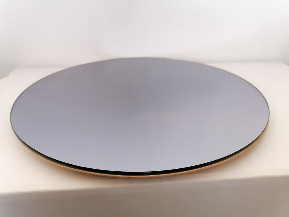 Formal plates - MIRRORED ROUND SERVICE PLATE - ANTIQUE MIRROR