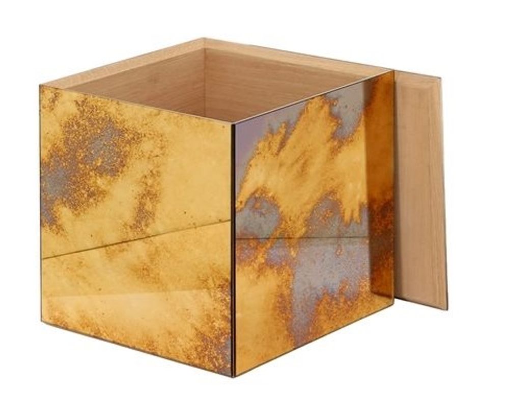 Tables basses - RÉTENEUR CUBE EN MIROIR/TABLE D'APPOINT - ANTIQUE MIRROR