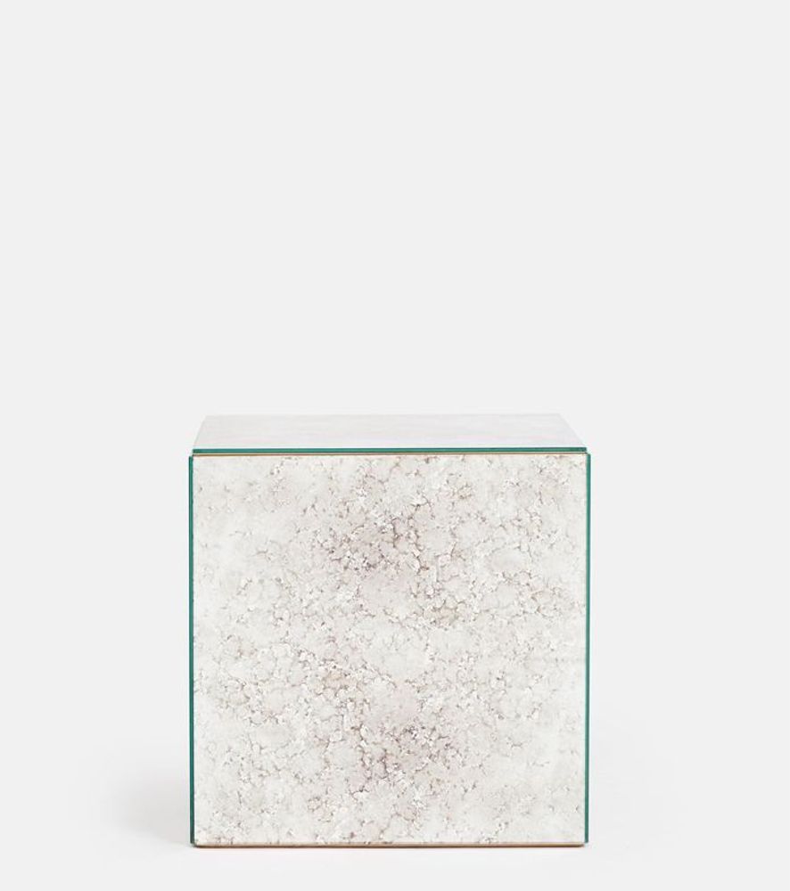 Tables basses - RÉTENEUR CUBE EN MIROIR/TABLE D'APPOINT - ANTIQUE MIRROR