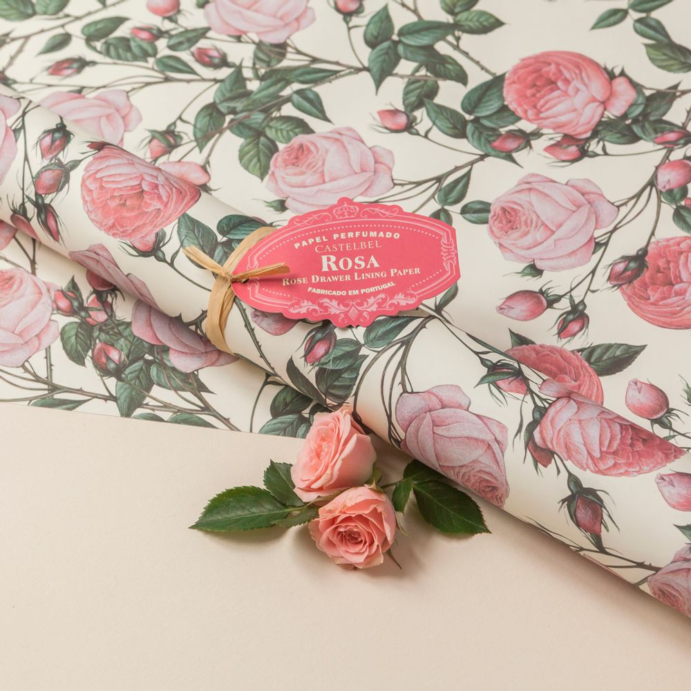 Floral decoration - Castelbel Rose Scented Drawer Liners - CASTELBEL