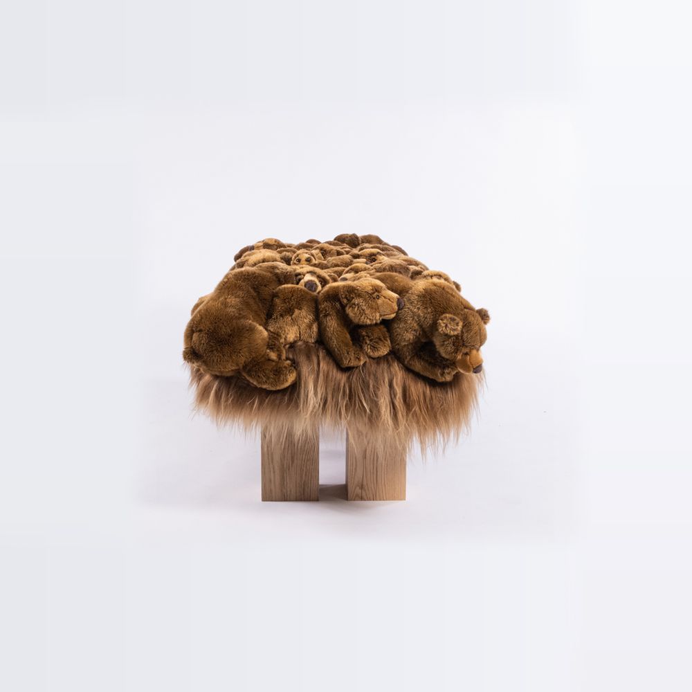 Customizable objects - Grizzly wood bench - APCOLLECTION