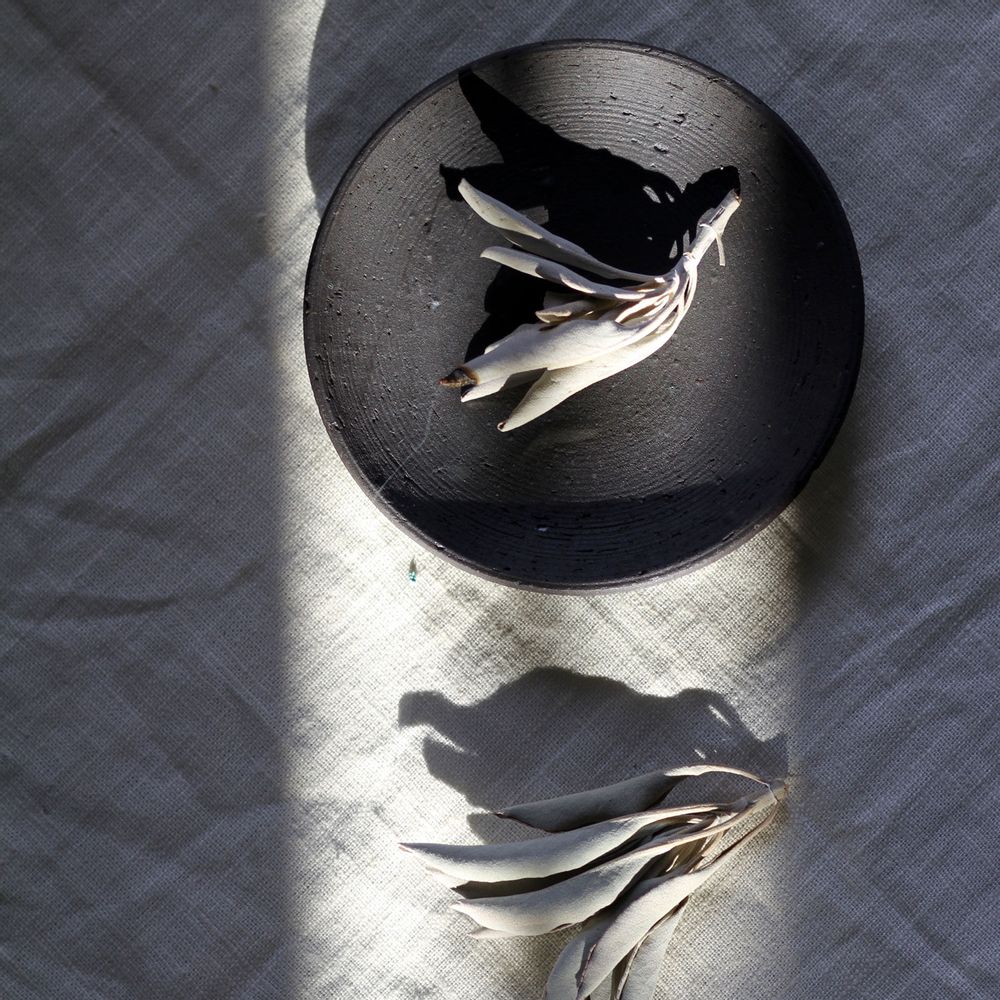 Design objects - Black Stoneware Incense & Smudging Dish - UME