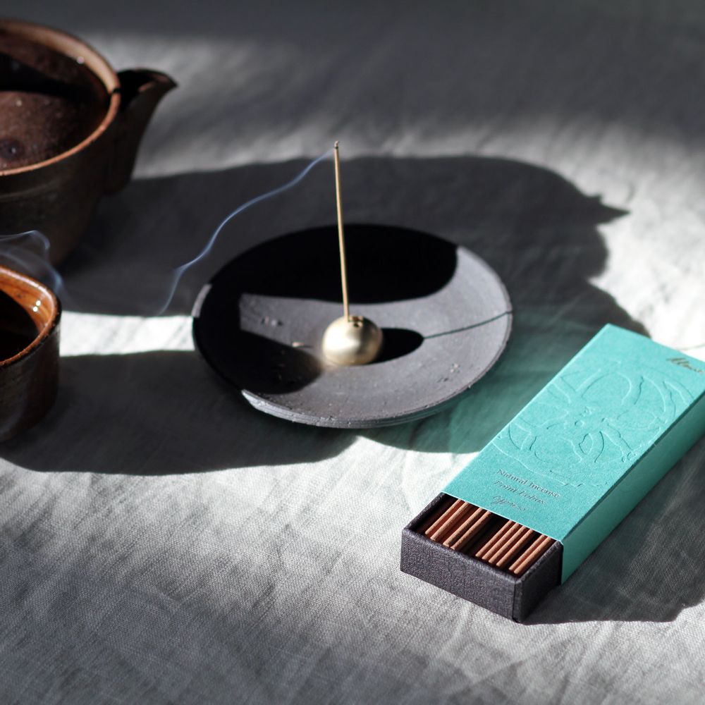 Design objects - Black Stoneware Incense & Smudging Dish - UME