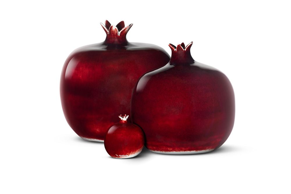 Sculptures, statuettes et miniatures - sculpture de grenade en porcelaine - BULL & STEIN