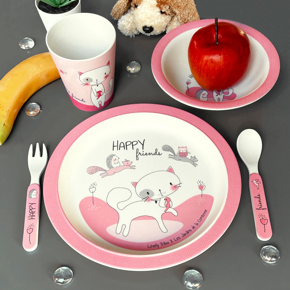 Assiettes au quotidien - Vaisselle bébé et enfant en fibre de bambou - LES JARDINS DE LA COMTESSE