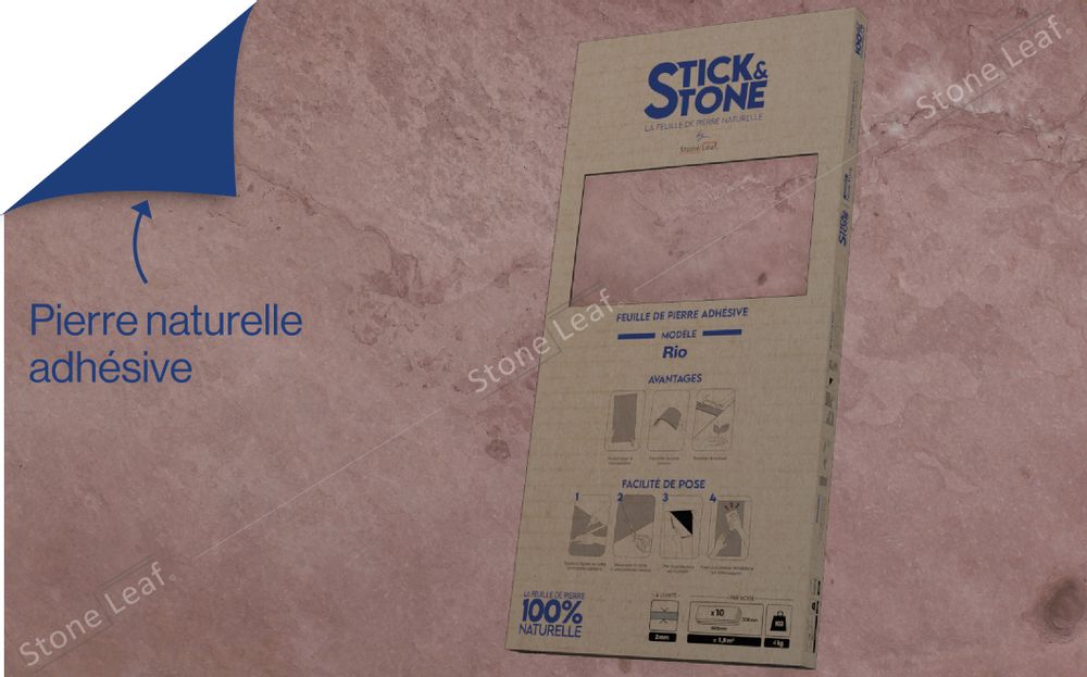Kitchen splash backs - Wall covering Stick&Stone Rio - box of 10 sheets - STONELEAF