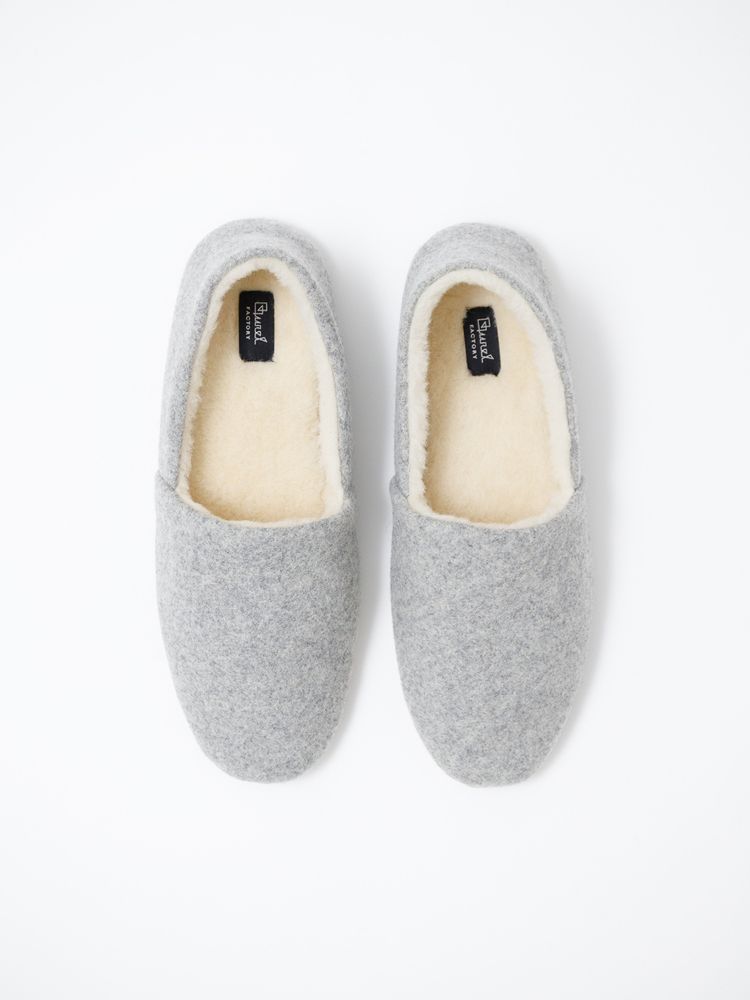 Shoes - Wool Slippers - BUREL FACTORY