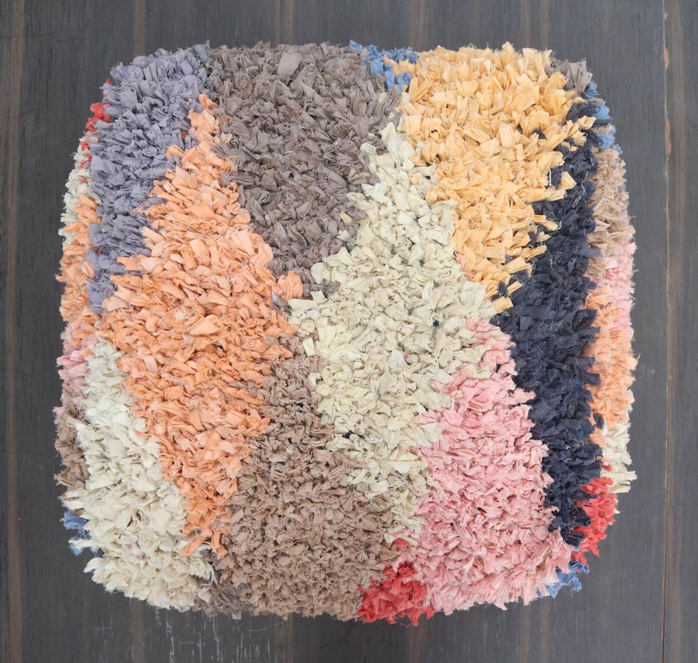 Cushions - Boucherouite Floor Cushion - MEEM RUGS