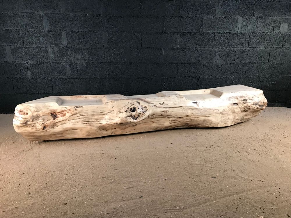 Assises pour bureau - banc en bois flotté - DECO-NATURE