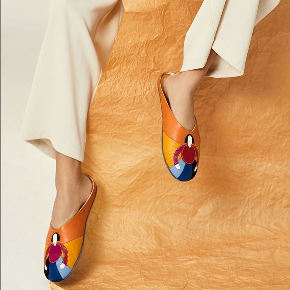 Shoes - Woman's slippers “Girl in the Country” 1701, home shoes, home wear - RXBSHOES