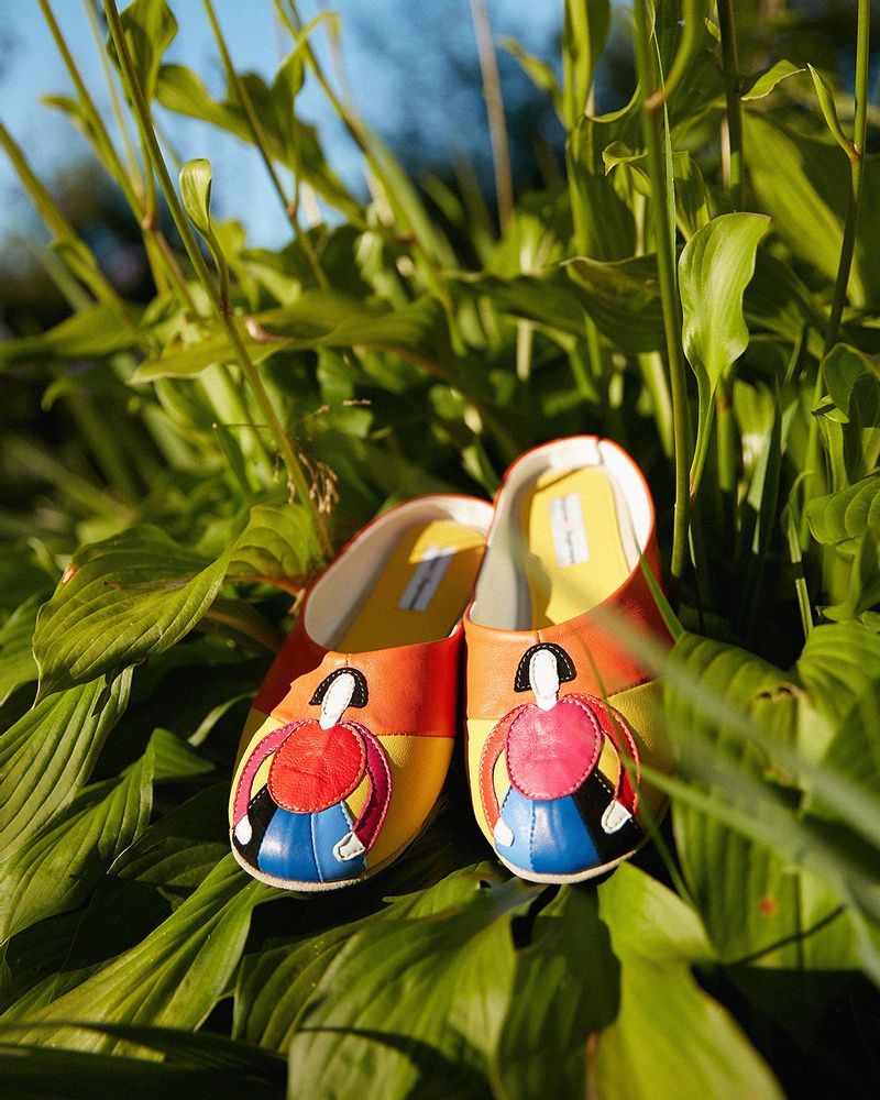 Shoes - Woman's slippers “Girl in the Country” 1701, home shoes, home wear - RXBSHOES
