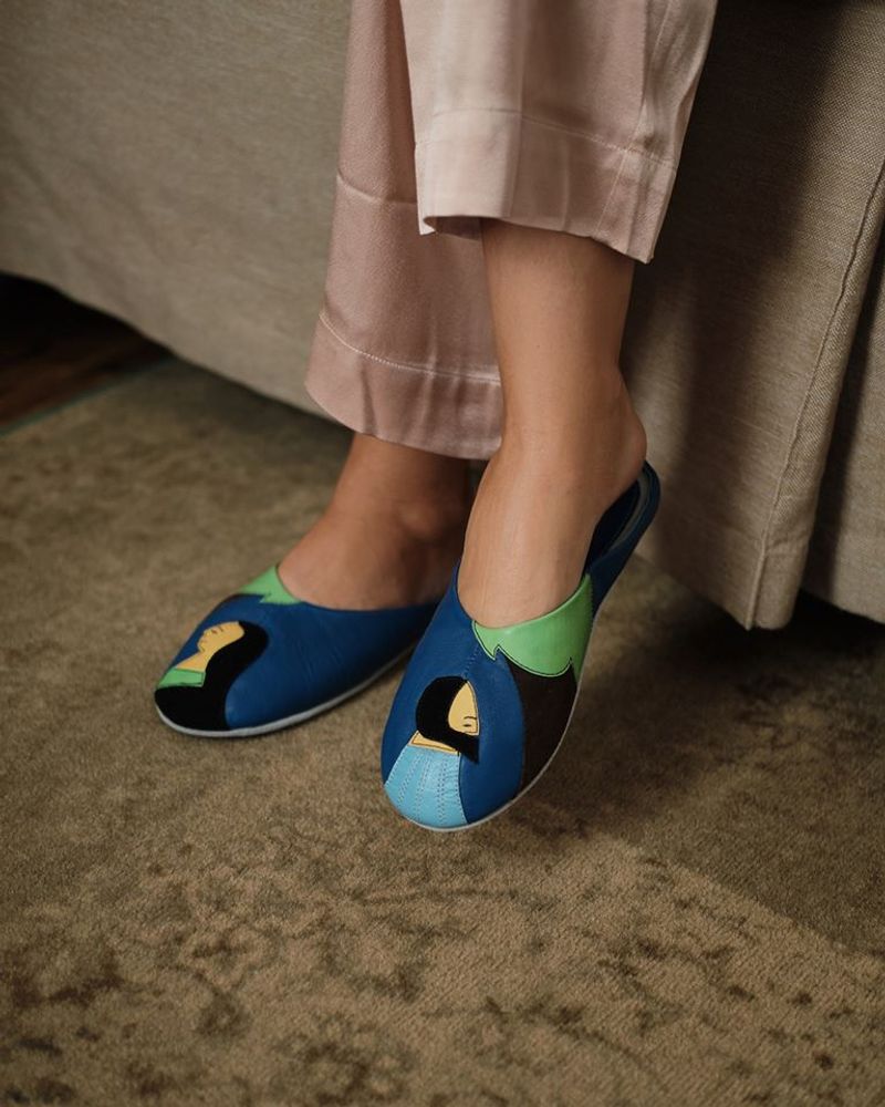 Chaussures - Pantoufles unisexe « Music », chaussures maison. - RXBSHOES