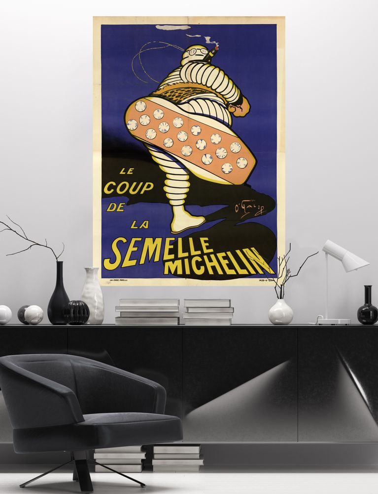 Poster - POSTER/The blow of the sole, repositionable adhesive canvas - LES JOLIES PLANCHES