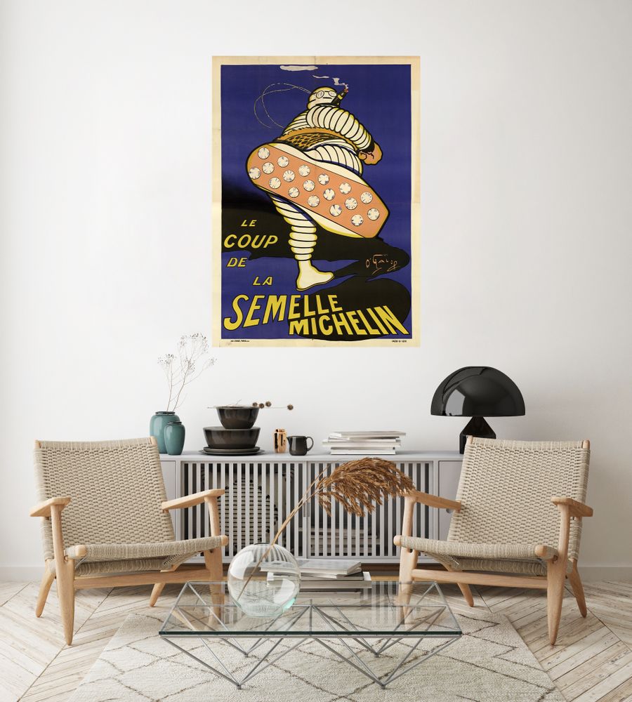Poster - POSTER/The blow of the sole, repositionable adhesive canvas - LES JOLIES PLANCHES