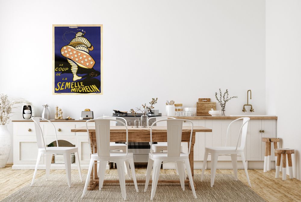 Poster - POSTER/The blow of the sole, repositionable adhesive canvas - LES JOLIES PLANCHES