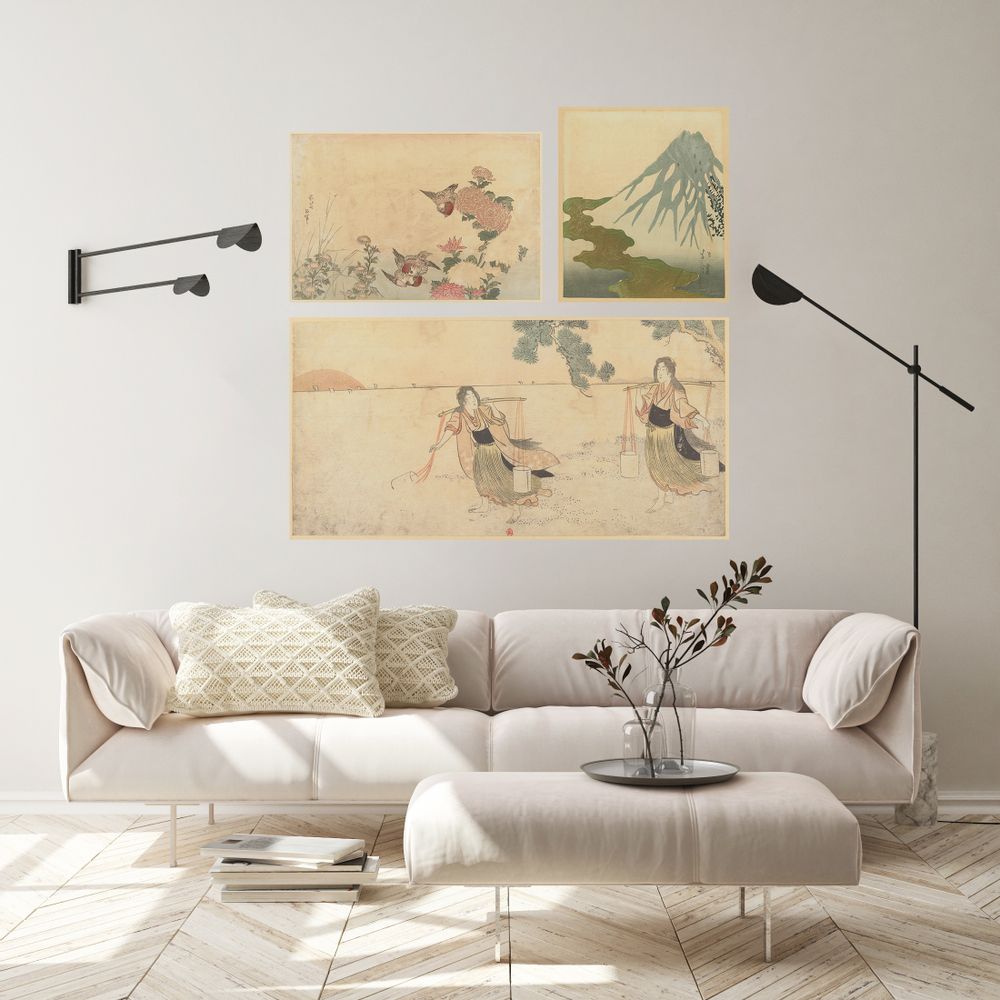 Poster - POSTERS/Japanese prints, art print on repositionable adhesive canvas - LES JOLIES PLANCHES