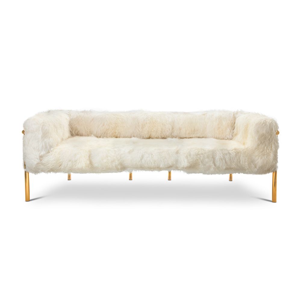 Sofas - Coronum Three Seater Sofa - SCARLET SPLENDOUR