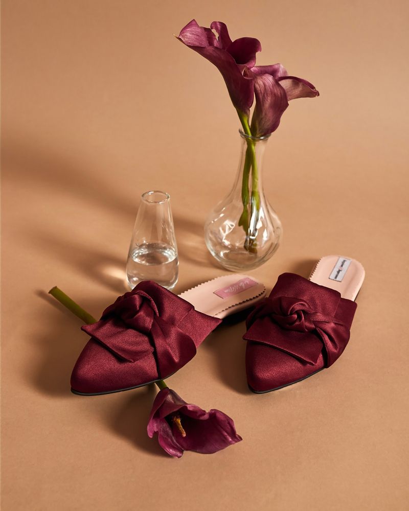 Shoes - Women's silk Mules - RXBSHOES