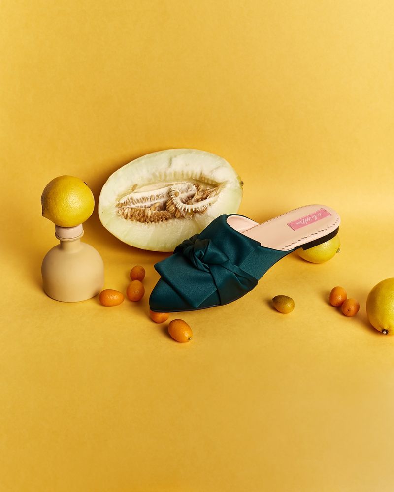 Shoes - Women's silk Mules - RXBSHOES