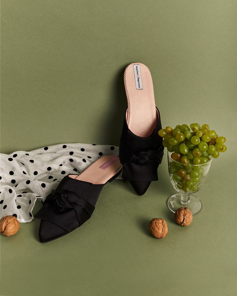 Shoes - Women's silk Mules - RXBSHOES