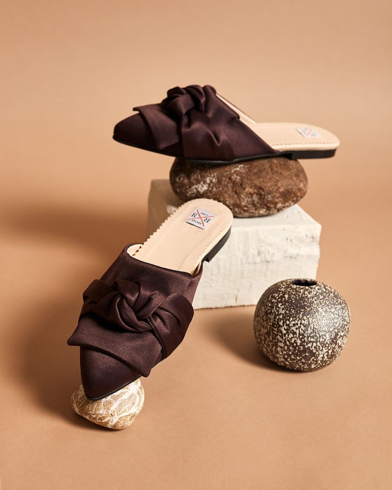 Shoes - Women's silk Mules - RXBSHOES