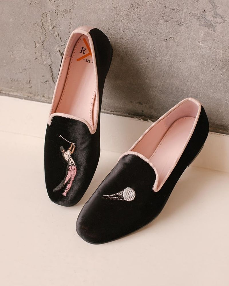 Shoes - Soft house slippers with embroidery - RXBSHOES
