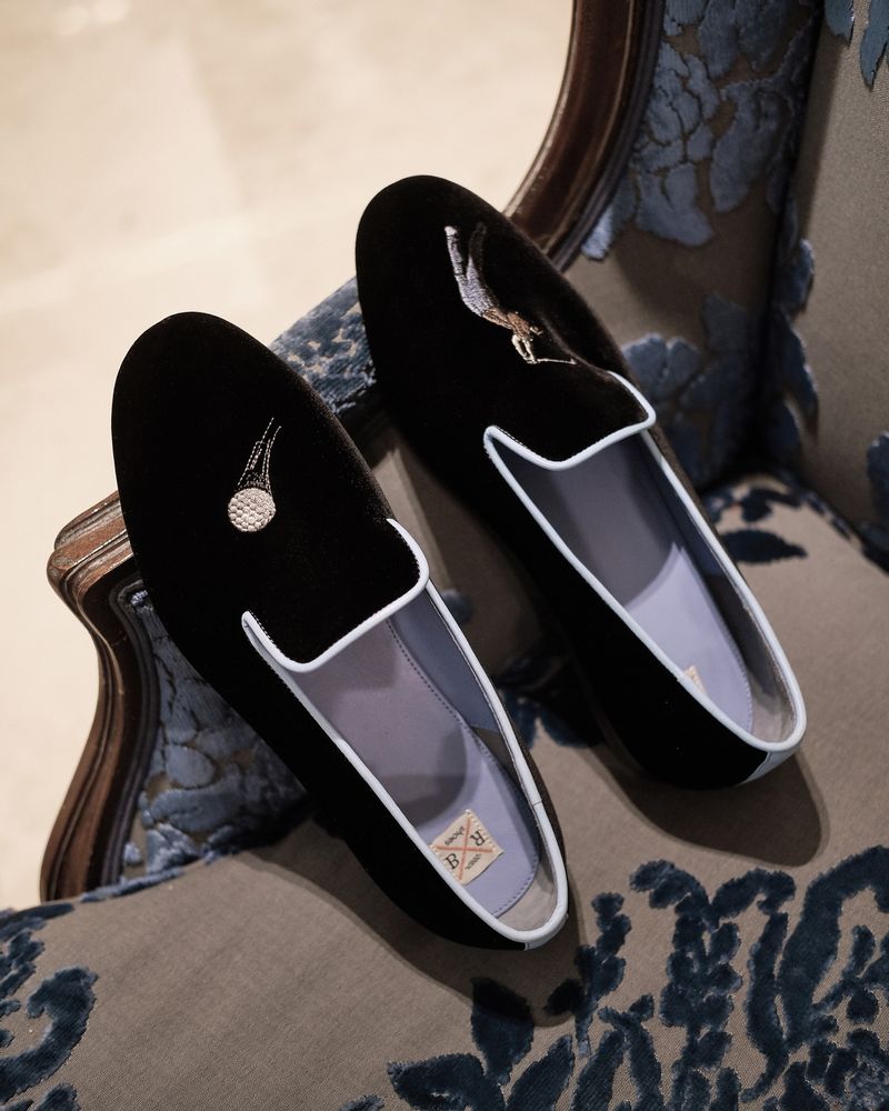 Shoes - Soft house slippers with embroidery - RXBSHOES