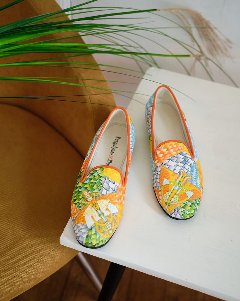Chaussures - Chaussons en cuir imprimé - RXBSHOES