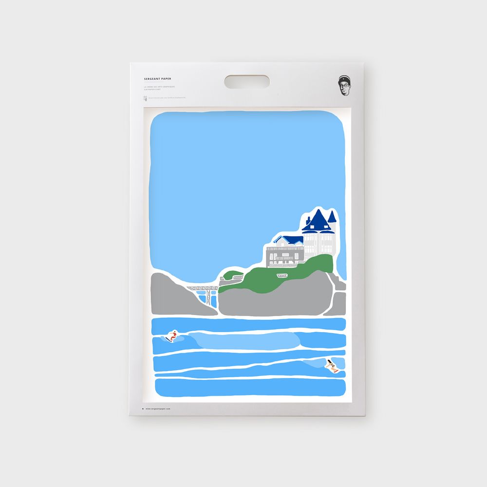 Poster - Art Print - The Basque Coast with Blandine Lamy - SERGEANT PAPER