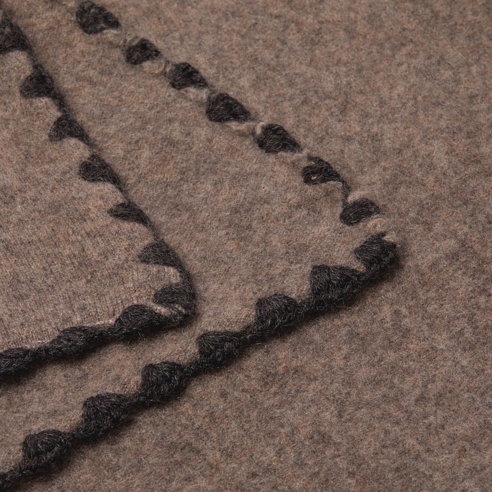 Plaids - Couverture feutrée en cachemire doux gris - MIRROR IN THE SKY CASHMERE