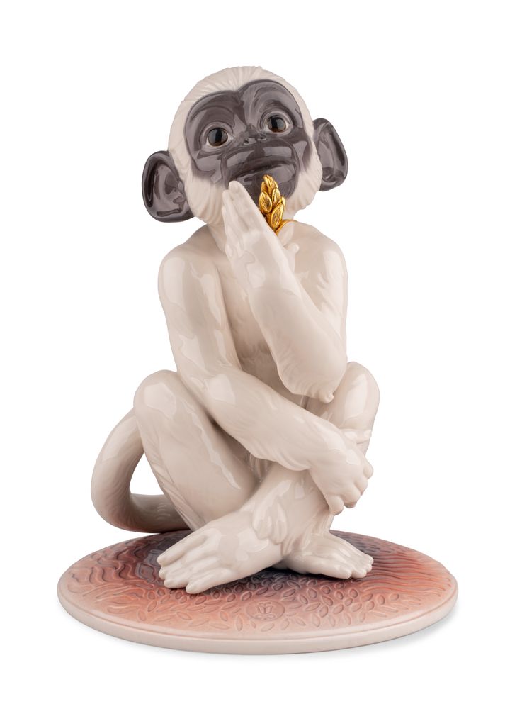 Sculptures, statuettes and miniatures - Little Monkey - Lladró Handmade Porcelain - LLADRÓ