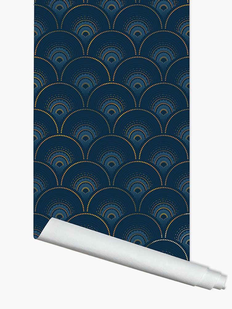 Other wall decoration - Wallpaper Han'i Cobalt Doré - PAPERMINT
