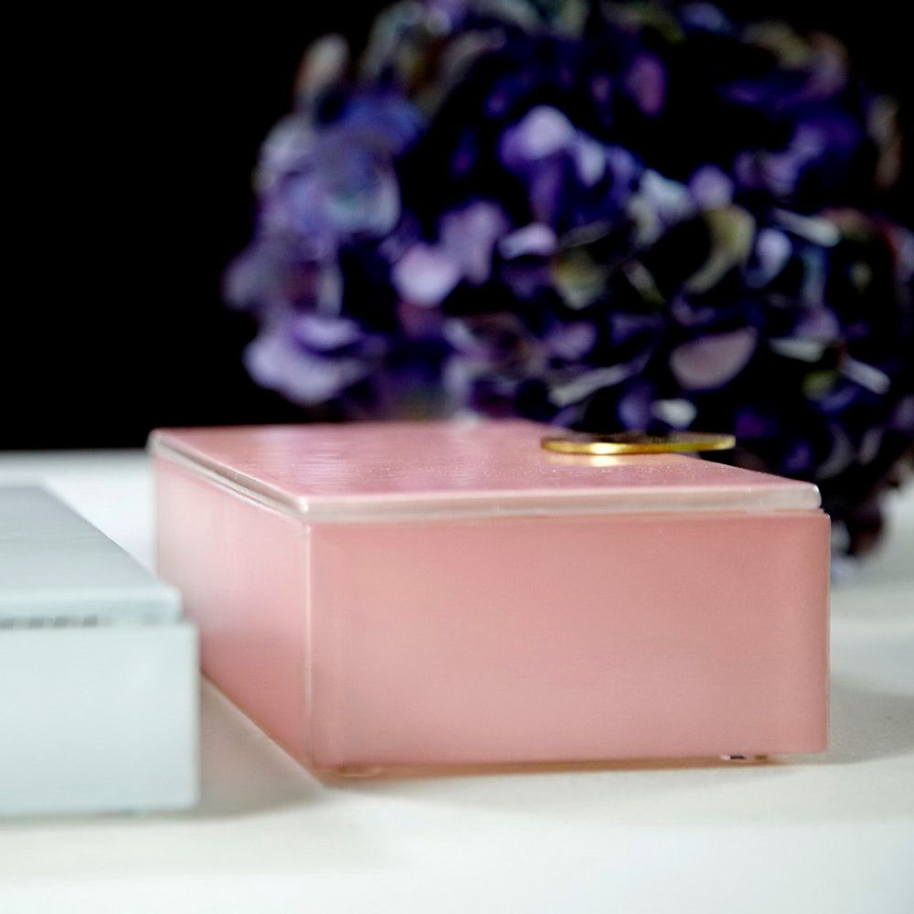 Caskets and boxes - Small Rectangle Bento Box, pink - MYGLASSSTUDIO