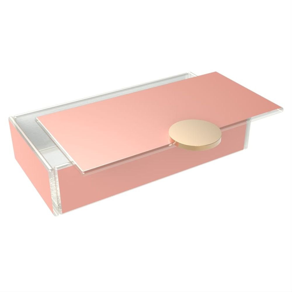 Caskets and boxes - Small Rectangle Bento Box, pink - MYGLASSSTUDIO