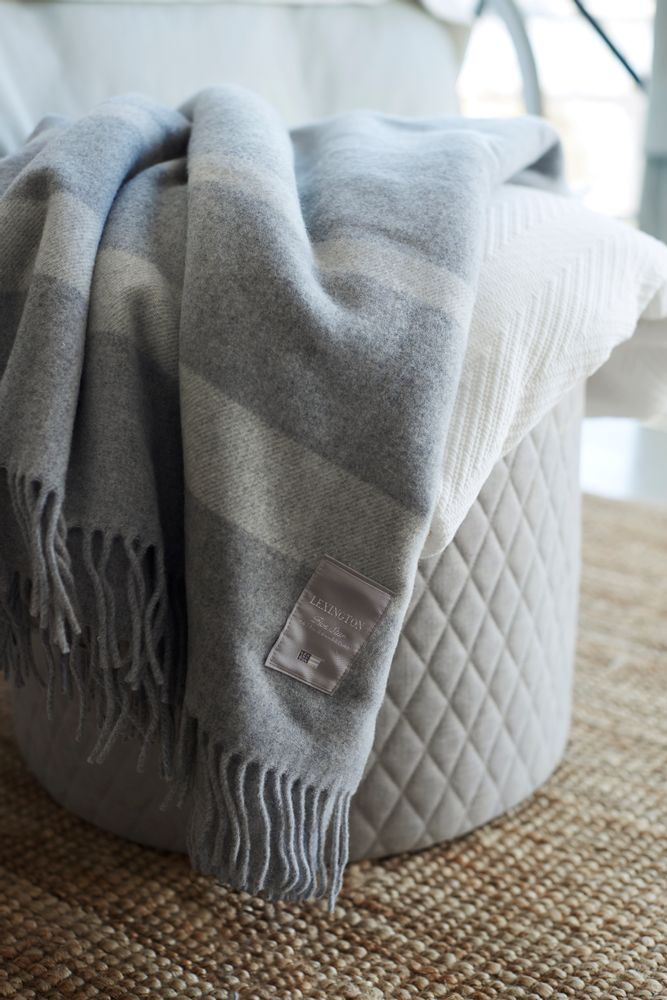 Throw blankets - Hotel Collection Wool Throw - LEXINGTON COMPANY