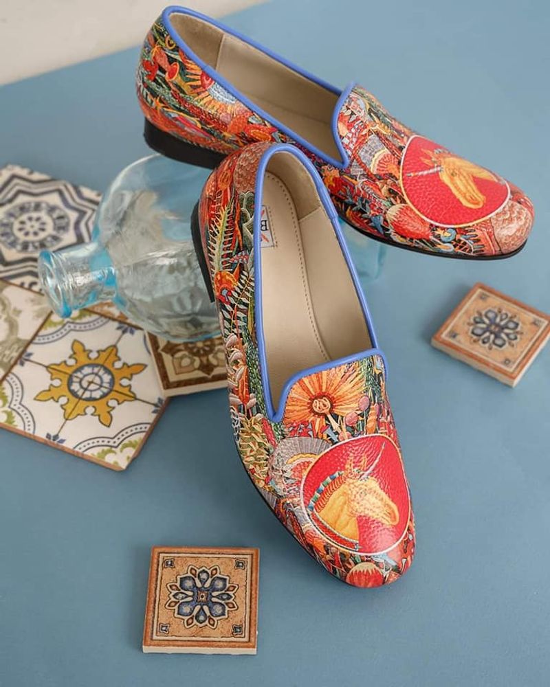 Chaussures - Chaussons en cuir imprimé - RXBSHOES