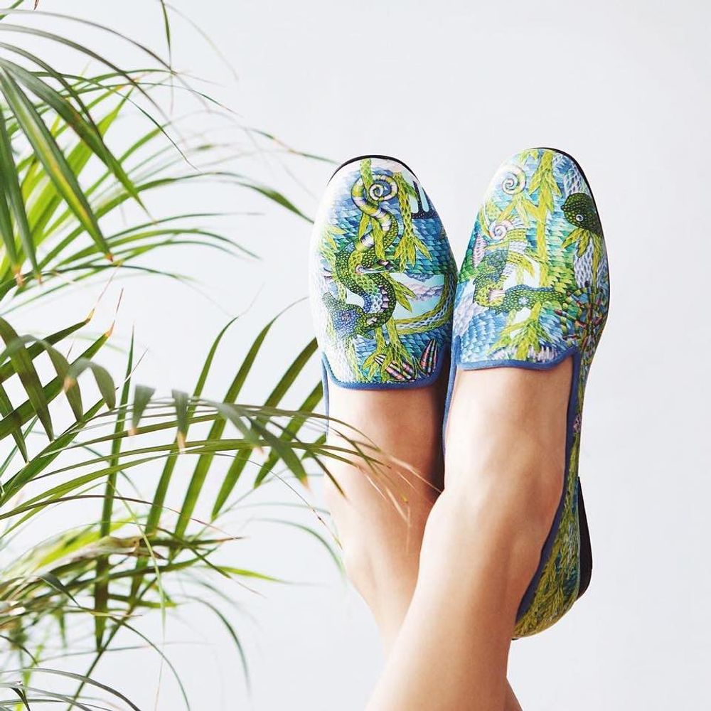 Chaussures - Chaussons en cuir imprimé - RXBSHOES